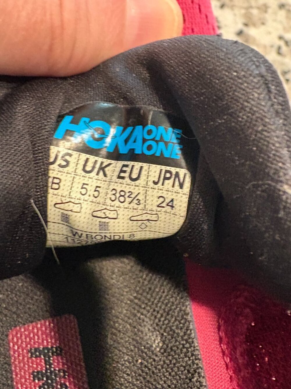 Hoka Bondi 8 Size 7 Sneakers - Picture 7 of 8